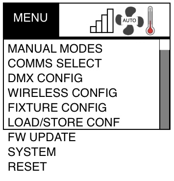 Gemini E4 - Main Menu