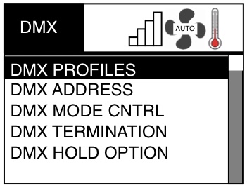 Gemini E4 - DMX Config Menu